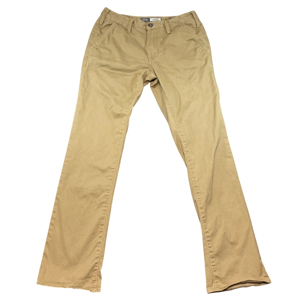 BKE Casuals Jake‎ Straight Khaki Chino Pants Mens 31R Tan Stretch
